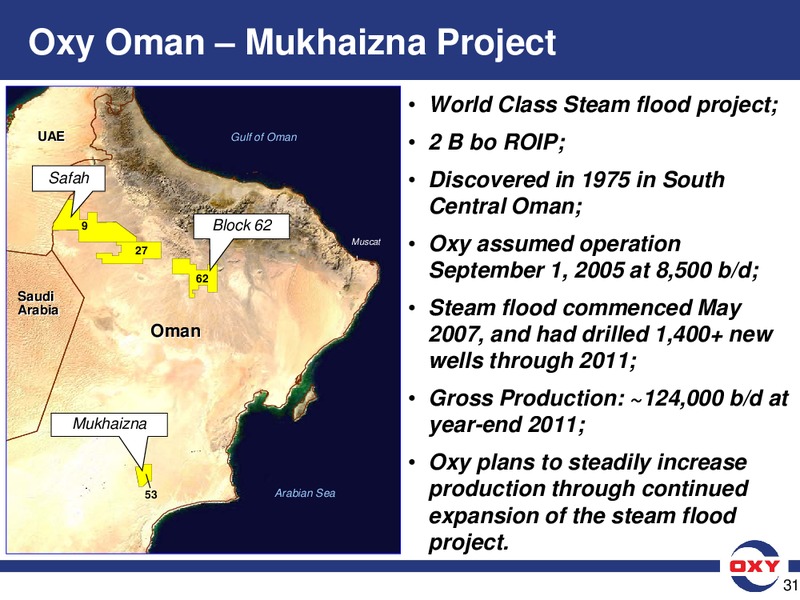 Credit Suisse 2012 Energy Summit – Occidental Petroleum Corp – slide 31