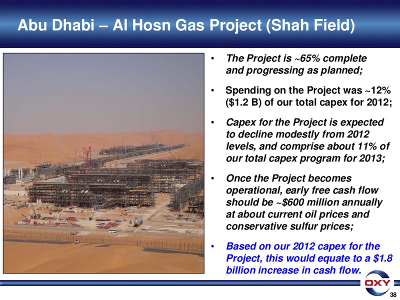 Credit Suisse 2013 Energy Summit – Occidental Petroleum Corp – slide 38