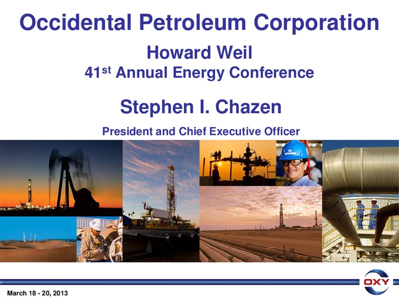 Howard Weil 41st Annual Energy Conference – Occidental Petroleum Corp – slide 1
