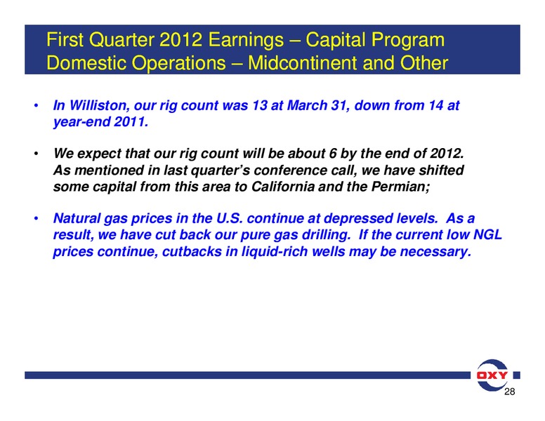 Q1 Earnings Conference Call – Occidental Petroleum Corp – slide 28