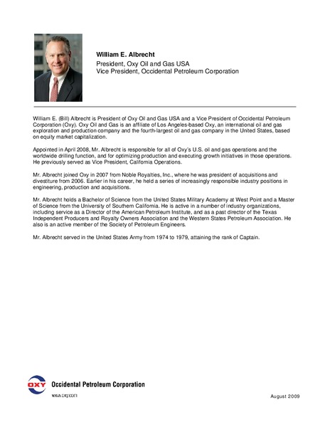 Analyst Meeting – Occidental Petroleum Corp – slide 6