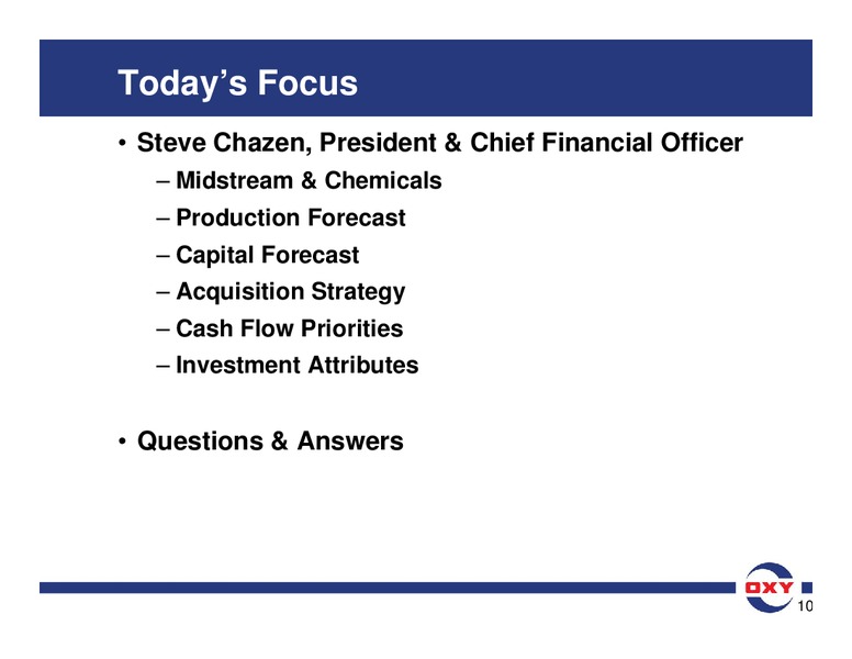 Analyst Meeting – Occidental Petroleum Corp – slide 18