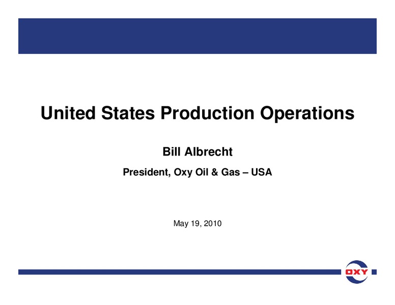 Analyst Meeting – Occidental Petroleum Corp – slide 51