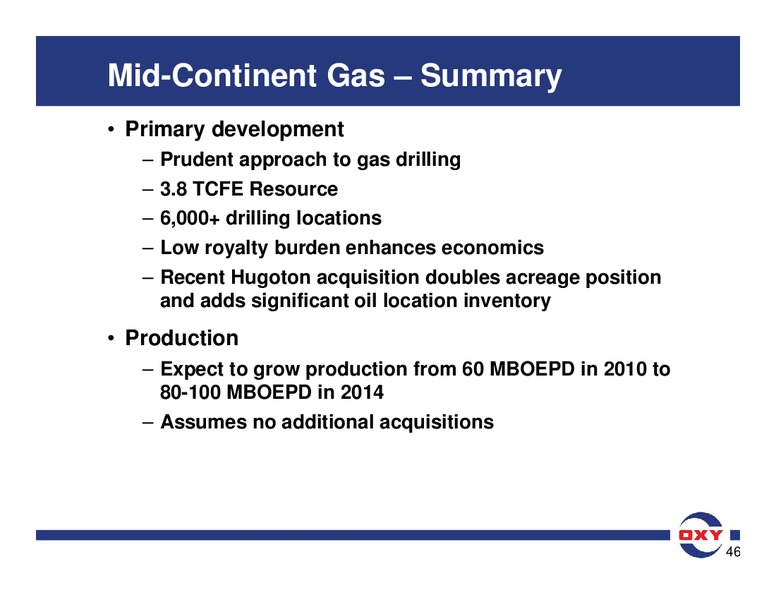 Analyst Meeting – Occidental Petroleum Corp – slide 96
