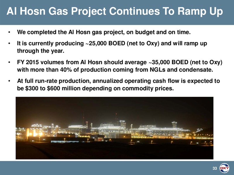 UBS Global Oil and Gas Conference Presentation 2015 – Occidental Petroleum Corp – slide 33