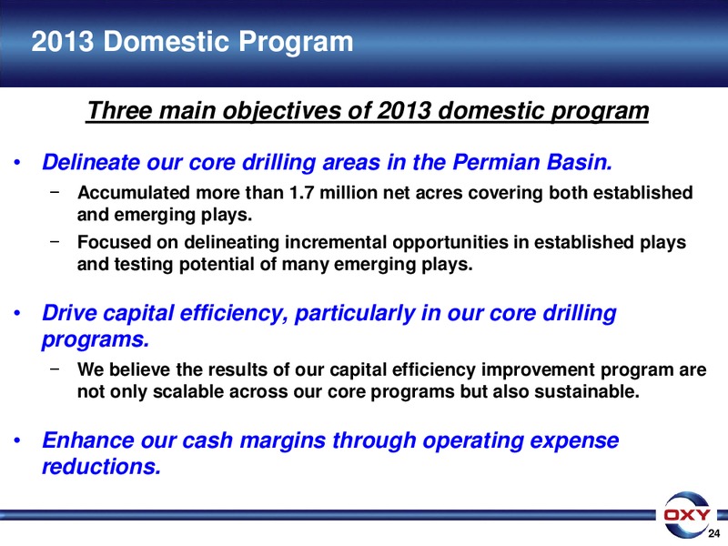 UBS Global Oil and Gas Conference – Occidental Petroleum Corp – slide 24
