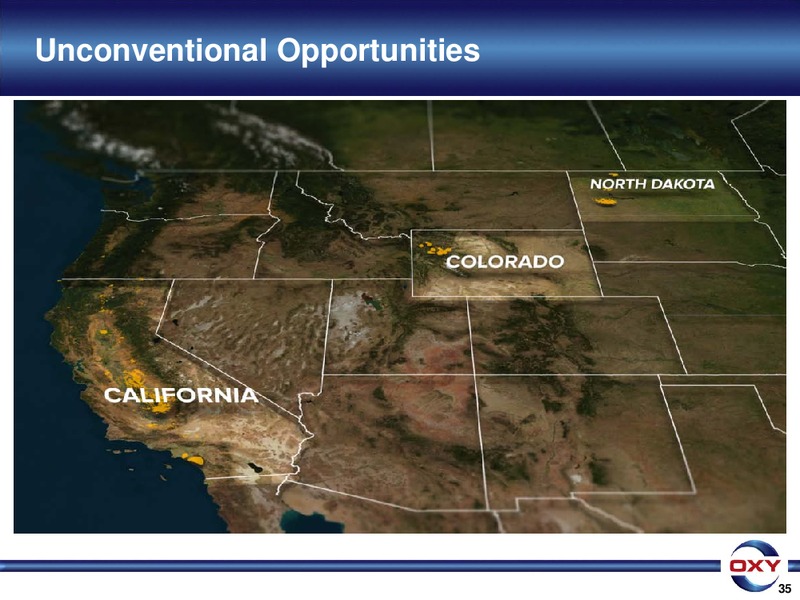 UBS Global Oil and Gas Conference – Occidental Petroleum Corp – slide 35