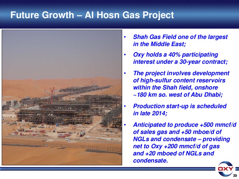 UBS Global Oil and Gas Conference – Occidental Petroleum Corp – slide 39