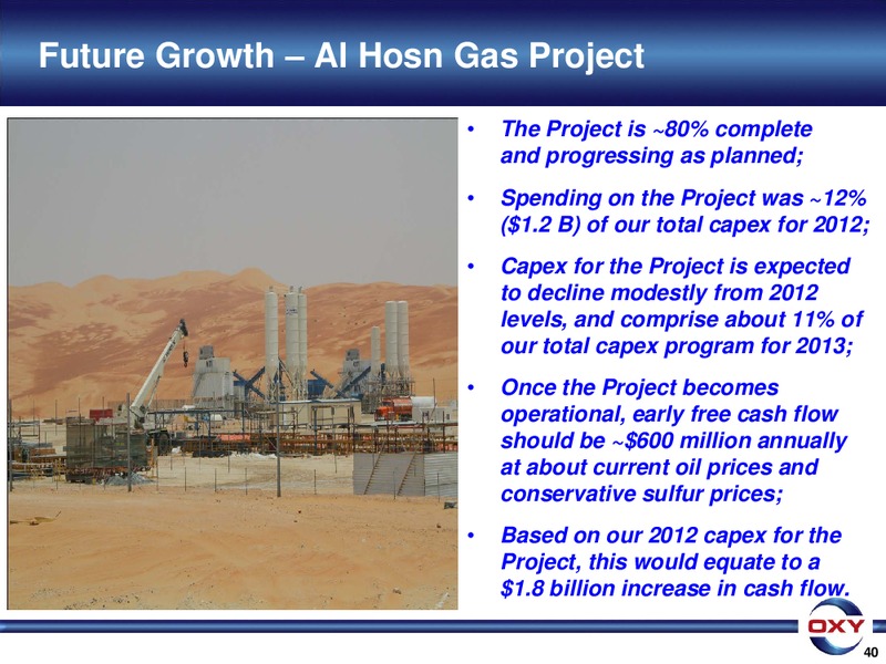 UBS Global Oil and Gas Conference – Occidental Petroleum Corp – slide 40