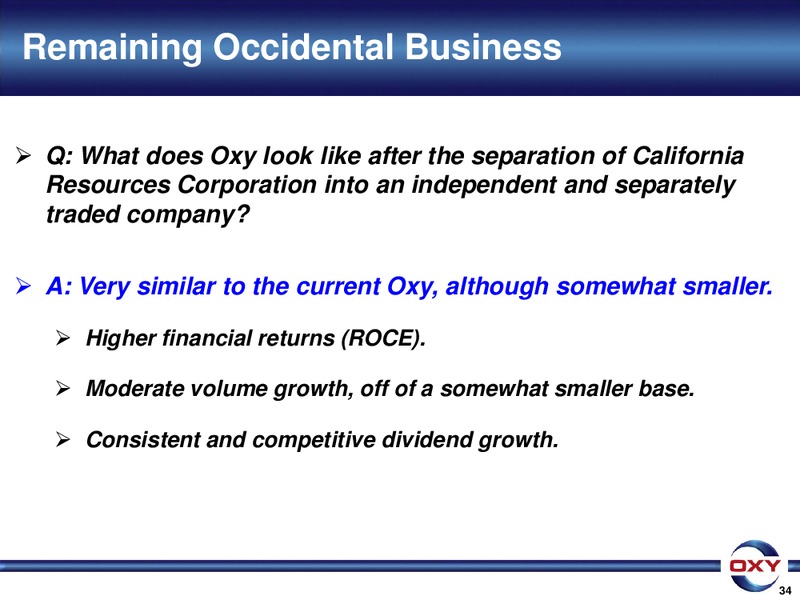 UBS Global Oil Gas Conference – Occidental Petroleum Corp – slide 34
