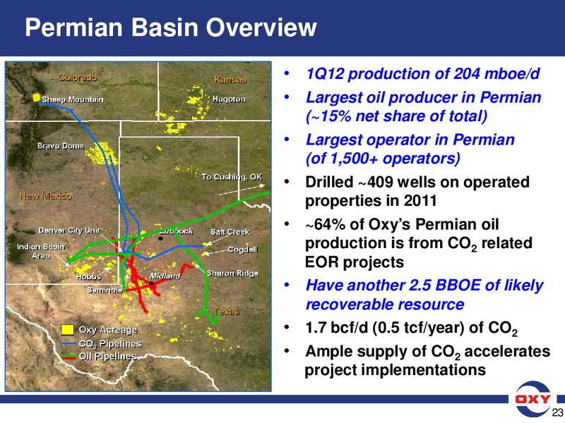 UBS Global Oil and Gas Conference – Occidental Petroleum Corp – slide 23
