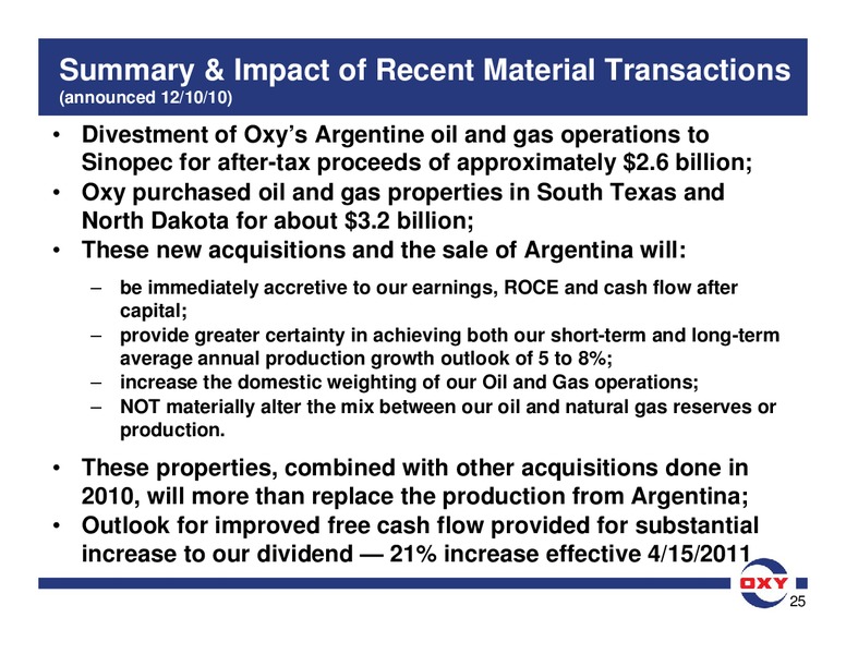 UBS Global Oil Gas Conference – Occidental Petroleum Corp – slide 25