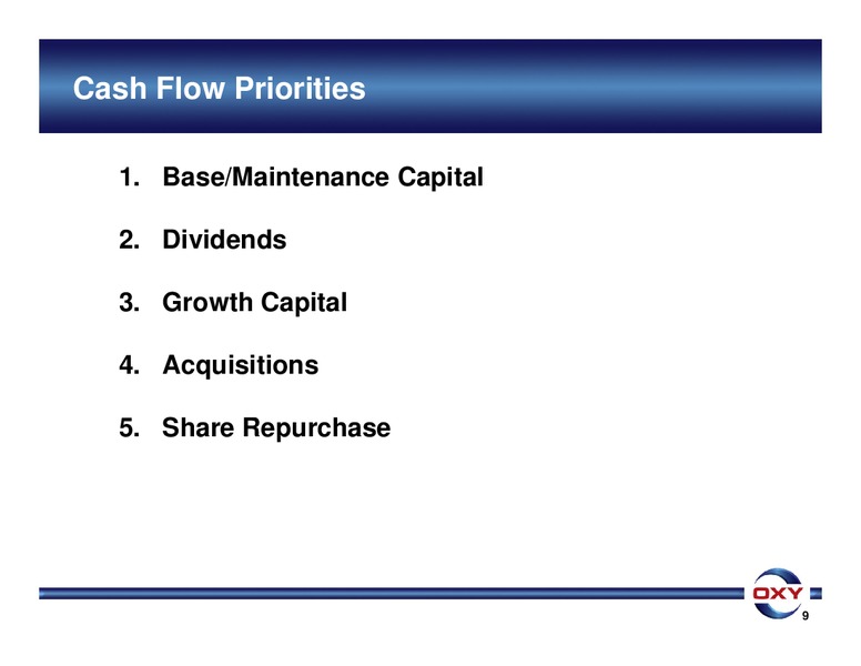 Sanford Bernsteins 29th Annual Strategic Decisions Conference – Occidental Petroleum Corp – slide 9