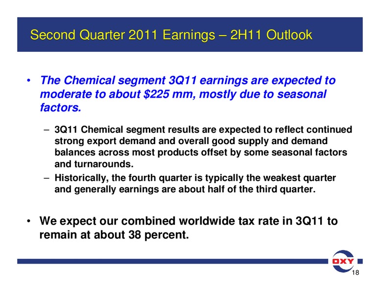 Q2 Earnings Conference Call – Occidental Petroleum Corp – slide 17