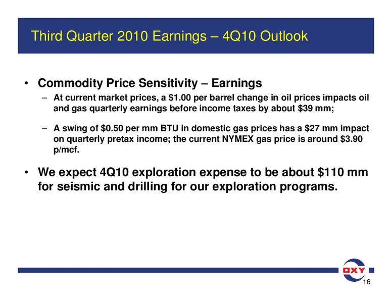 Q3 Earnings Conference Call – Occidental Petroleum Corp – slide 16