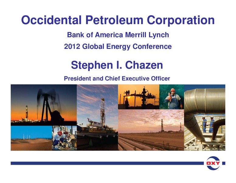 BAML Global Energy Conference – Occidental Petroleum Corp – slide 1