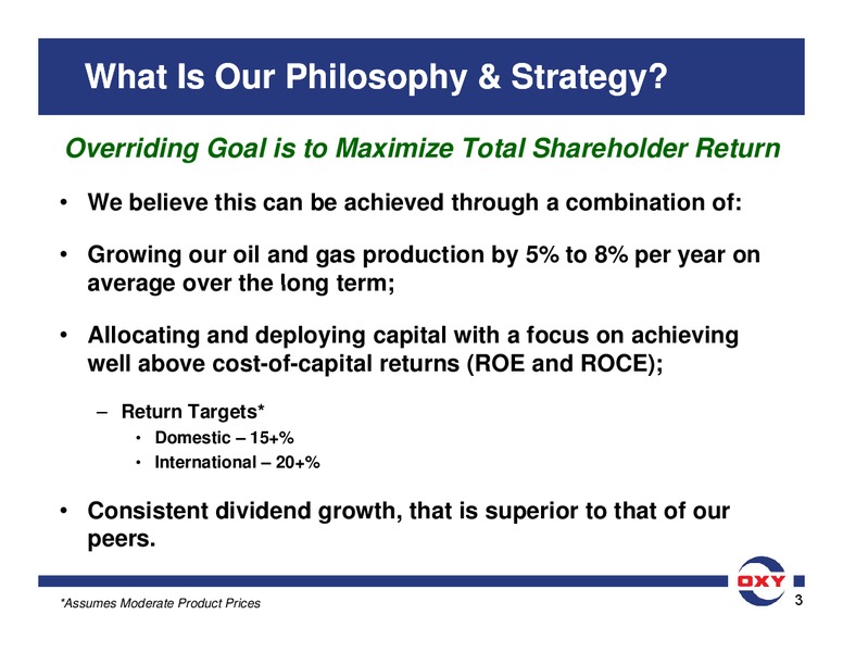 BAML Global Energy Conference – Occidental Petroleum Corp – slide 3