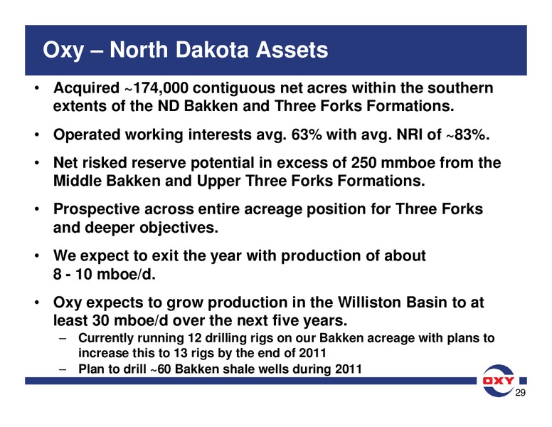 BAML Global Energy Conference – Occidental Petroleum Corp – slide 29