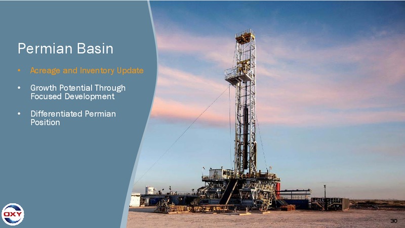 4Q 2016 Earnings Conference Call – Occidental Petroleum Corp – slide 29