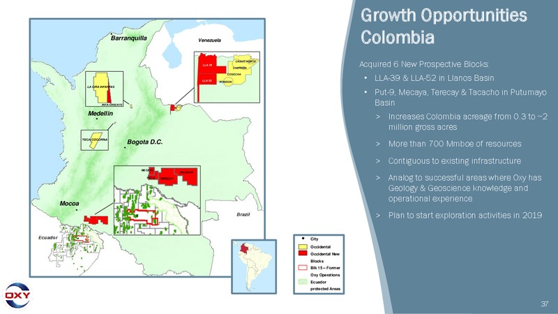 4Q 2018 Earnings Conference Call – Occidental Petroleum Corp – slide 36