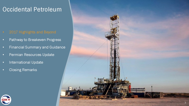 4Q Earnings Conference Call – Occidental Petroleum Corp – slide 2