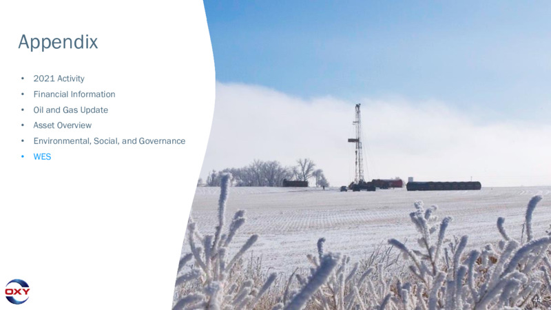 4Q 2020 Earnings Presentation – Occidental Petroleum Corp – slide 43