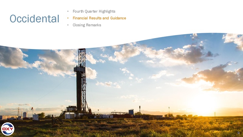 4Q 2019 Earnings Presentation – Occidental Petroleum Corp – slide 8