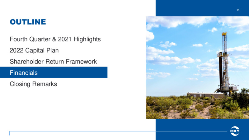 4Q 2021 Earnings Presentation – Occidental Petroleum Corp – slide 12