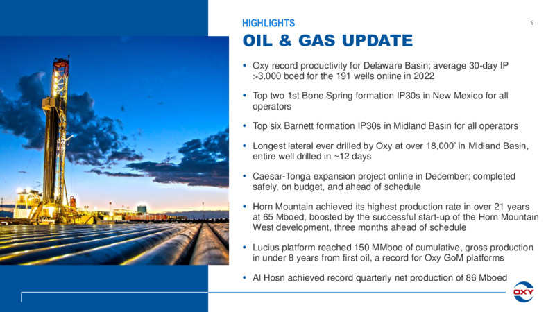 4Q 2022 Earnings Presentation – Occidental Petroleum Corp – slide 5