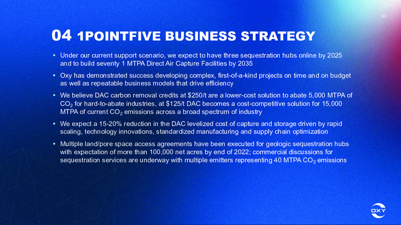 Oxy Low Carbon Ventures March 2022 – Occidental Petroleum Corp – slide 35