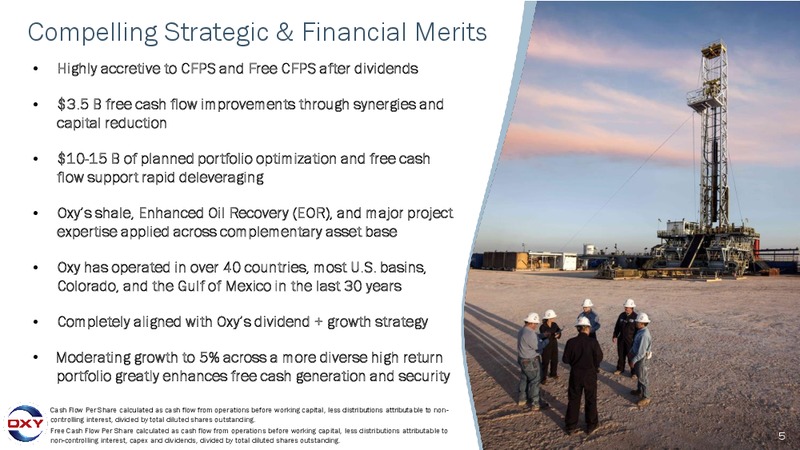 Acquisition of Anadarko Petroleum – Occidental Petroleum Corp – slide 2