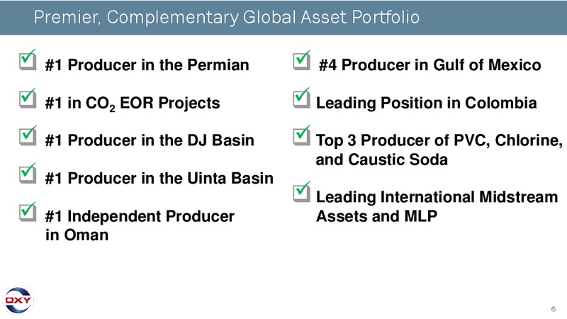 Revised Acquisition of Anadarko Petroleum – Occidental Petroleum Corp – slide 5