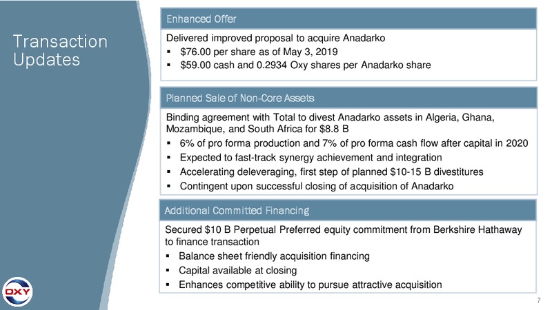 Revised Acquisition of Anadarko Petroleum – Occidental Petroleum Corp – slide 6