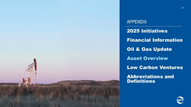1Q 2025 Earnings Presentation – Occidental Petroleum Corp – slide 28
