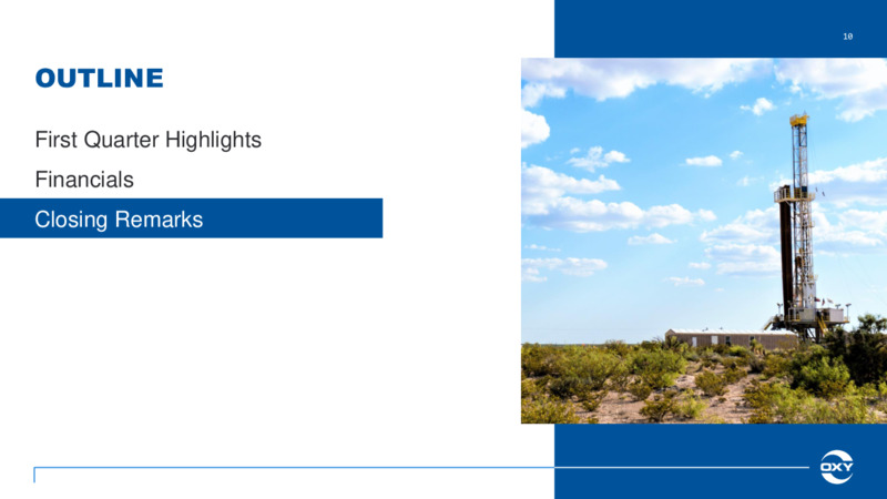 Q1 2022 Earnings Presentation – Occidental Petroleum Corp – slide 9