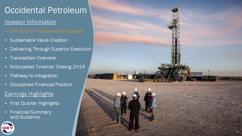May 2019 Investor Presentation – Occidental Petroleum Corp – slide 2