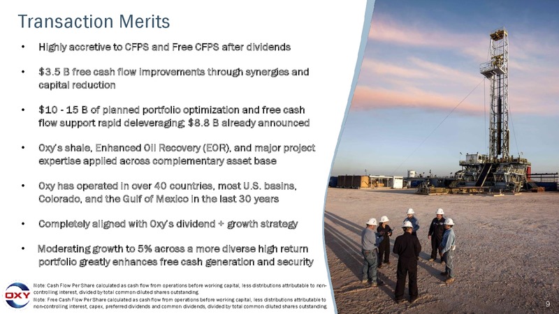 May 2019 Investor Presentation – Occidental Petroleum Corp – slide 8