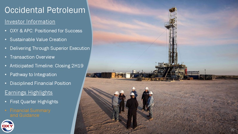 May 2019 Investor Presentation – Occidental Petroleum Corp – slide 31