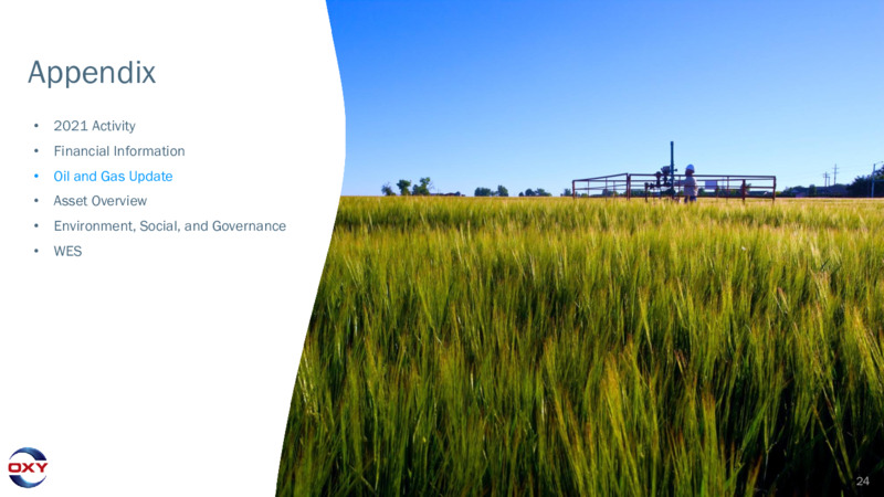 2Q 2021 Earnings Presentation – Occidental Petroleum Corp – slide 23