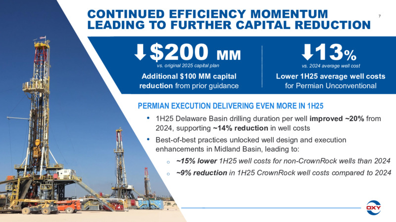 2Q 2025 Earnings Conference Call – Occidental Petroleum Corp – slide 6