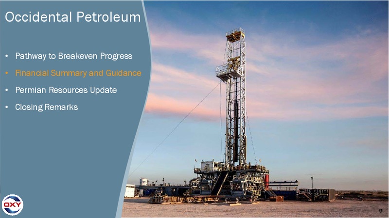 Q3 2017 Earnings Conference Call – Occidental Petroleum Corp – slide 8