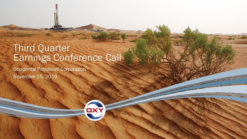 3Q 2019 Earnings Presentation – Occidental Petroleum Corp – slide 1