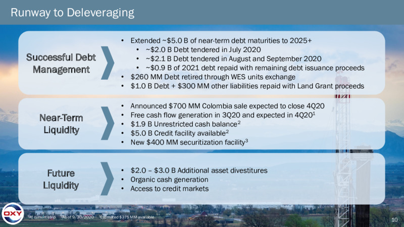 Third Quarter Earnings Presentation – Occidental Petroleum Corp – slide 9