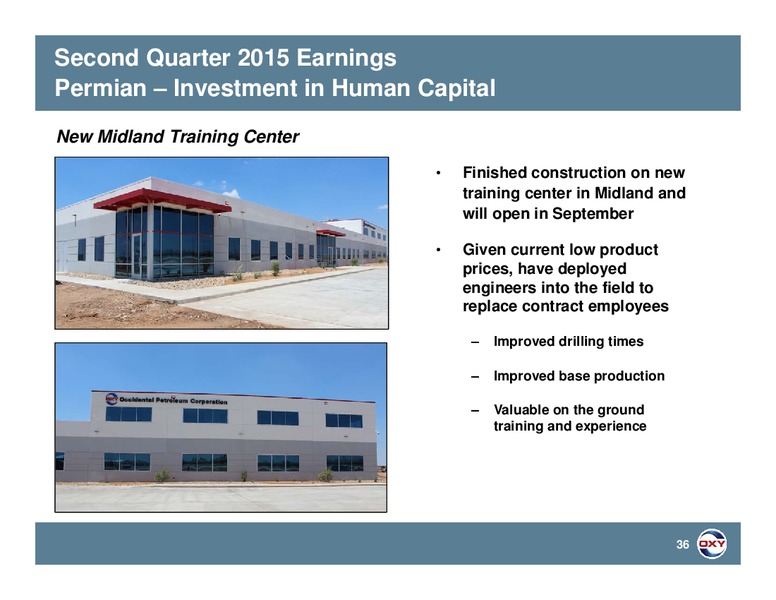 Q2 2015 RESULTS – Occidental Petroleum Corp – slide 35