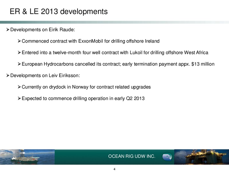 Q4 2012 Earnings Call – Ocean Rig UDW Inc. – slide 4