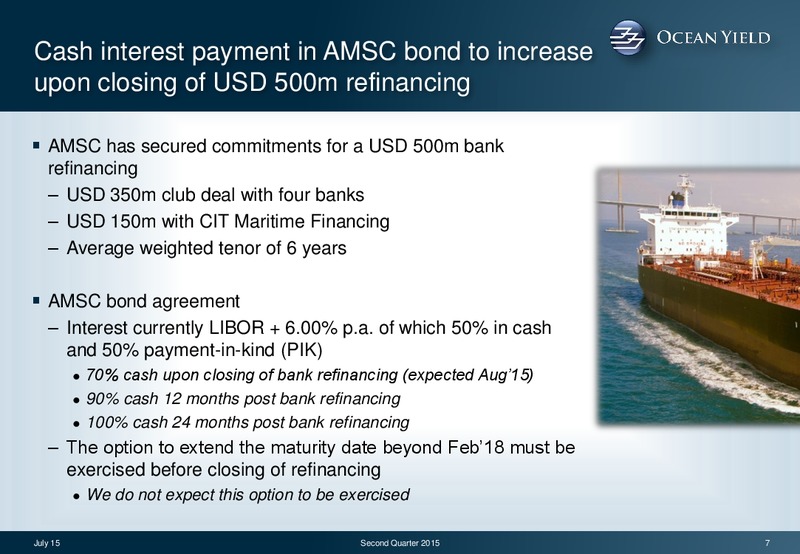 Q2 2015 Earnings Call – Ocean Yield – slide 7