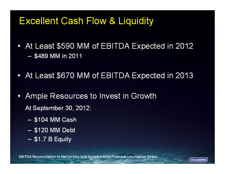 CREDIT SUISSE 2013 ENERGY SUMMIT – Oceaneering International – slide 8
