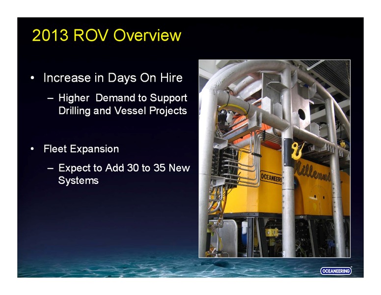 CREDIT SUISSE 2013 ENERGY SUMMIT – Oceaneering International – slide 17