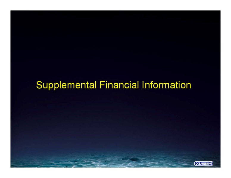 CREDIT SUISSE ENERGY SUMMIT – Oceaneering International – slide 28