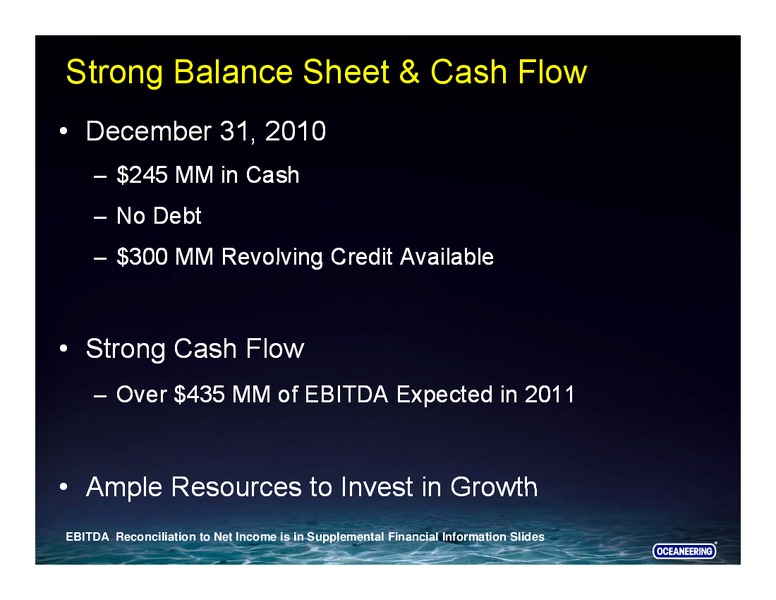 HOWARD WEIL 39TH ANNUAL ENERGY CONFERENCE – Oceaneering International – slide 9
